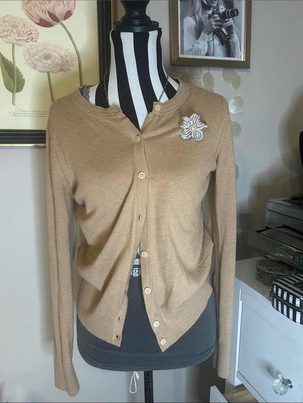 J crew Cardigan Gradient Blanket Scarf in Taupe, Gray & Mustard